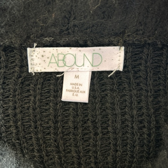 Abound NWT Colorblock Fuzzy Funnel neck Sweater szM - Picture 8 of 12